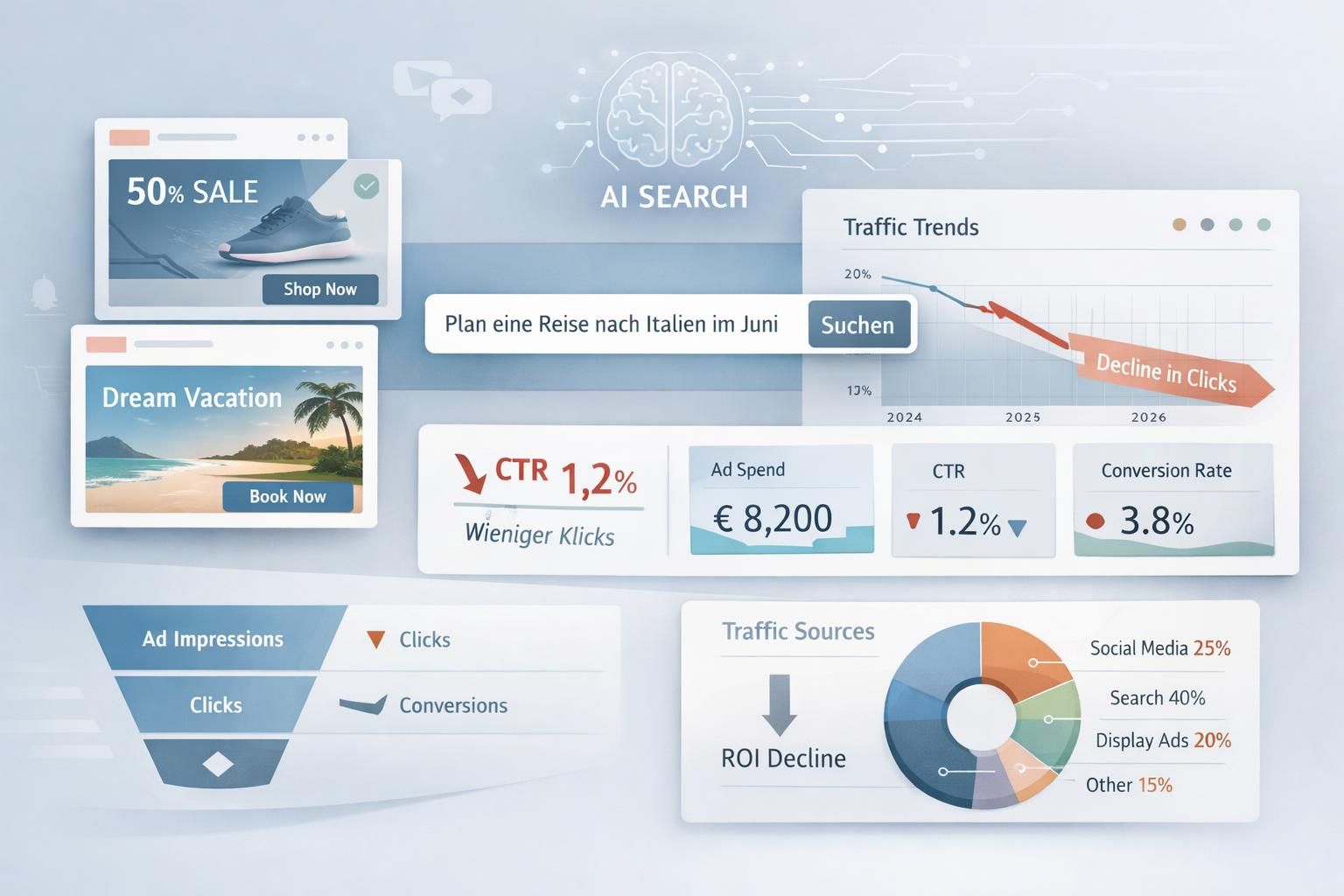 erfahren sie, warum paid traffic im jahr 2026 an effizienz verliert und wie sie ihre online-marketing-strategien anpassen können, um weiterhin erfolgreich zu sein.