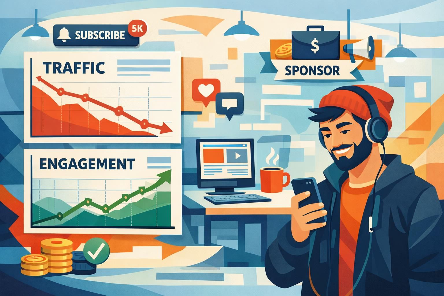 entdecken sie, warum sich die online-monetarisierung vom reinen traffic hin zum einfluss verschiebt und wie diese entwicklung die digitale wirtschaft verändert.